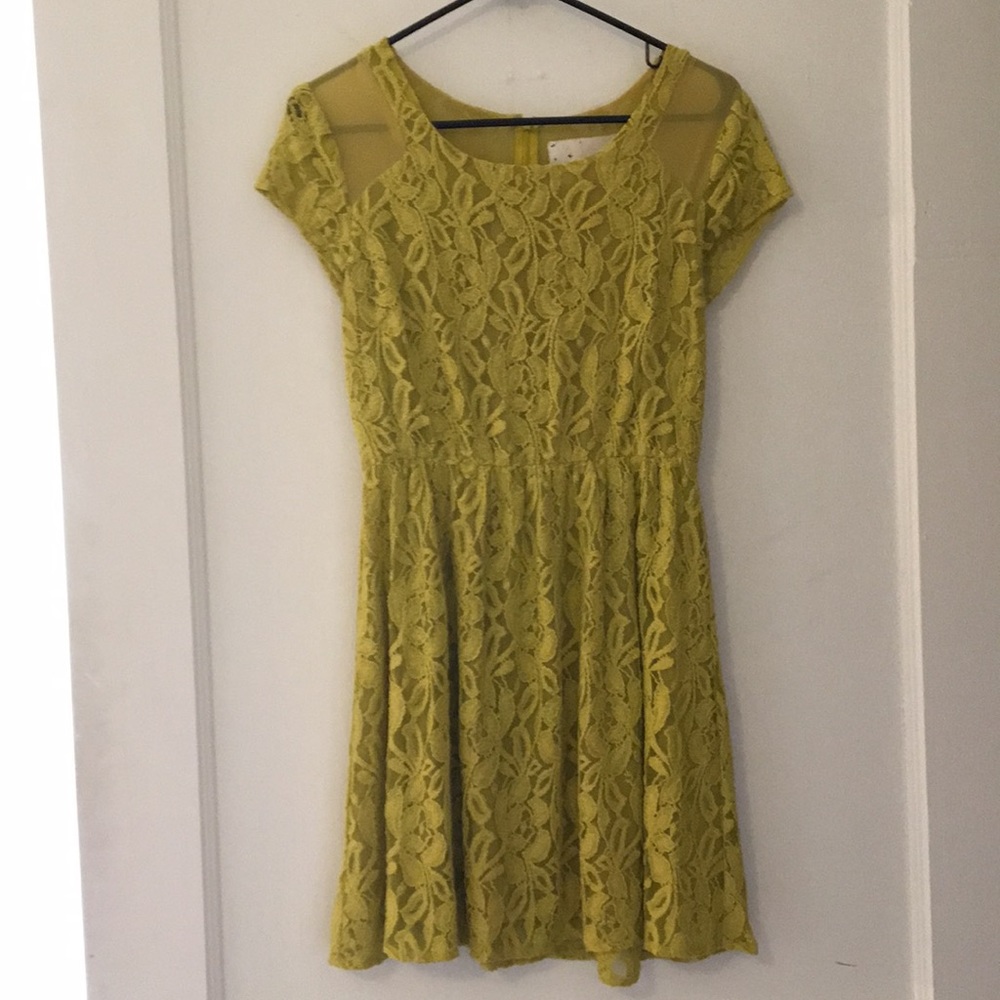 Yellow Lace Dress size small
